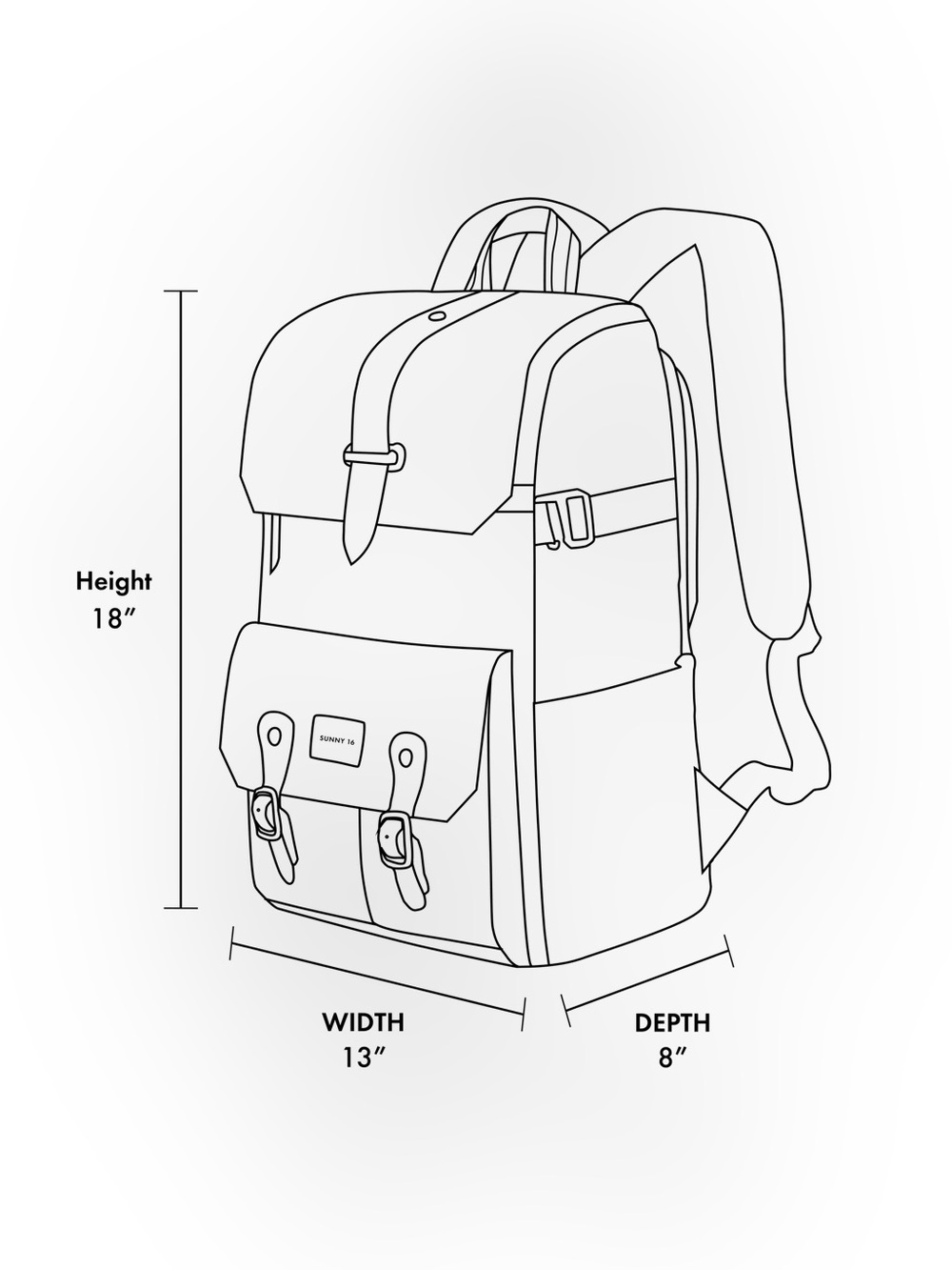 Sunny 16 The Voyager Backpack - Picture 6 of 16